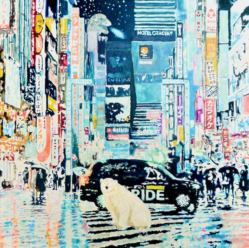 池平徹兵 Teppei Ikehila_現代借景 新宿 Borrowed Landscape  JAPAN Now Shinjuku_2023_油彩  畫布 Oil on Canvas_45 × 45 cm.jpeg