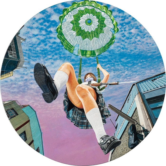 陳擎耀Chen Ching Yao_AK47少女-愛的迫降-15 AK47Girls-Love Landing-15_2023_壓克力彩  畫布 Acrylic on Canvas_50 × 50 cm拷貝.jpg
