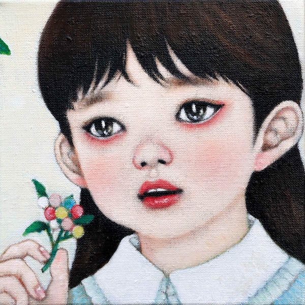 飯田桐子 Kiriko IIDA_秋天的果實 Autumn Nuts_2024_油彩  畫布 Oil on Canvas_20 × 20 × 4 cm.jpg