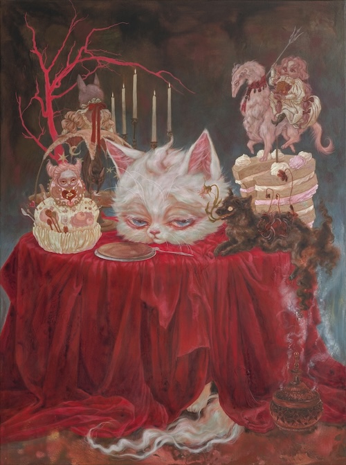 郭欣昀 Kuo Tami_私宴 The Feast_2025_壓克力彩 : 亞麻布Acrylic on Linen_130 x 97 cm.jpg